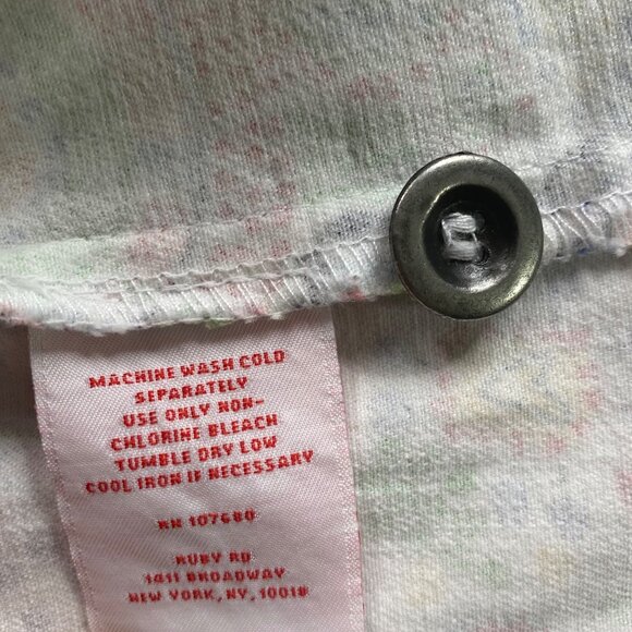 Ruby Rd Jacket Womens 12 Vibrant Multicolor Flora Geometric Jean Denim Coat Boho - Picture 5 of 13